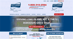 Desktop Screenshot of citywideplumbers.com
