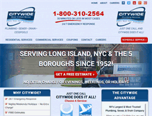 Tablet Screenshot of citywideplumbers.com